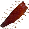 candied cold smoked atlantic salmon fillet on a transparent background