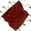 candied cold smoked atlantic salmon chunk on a transparent background