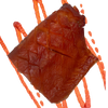 spicy sriracha cold smoked atlantic salmon chunk on a transparent background